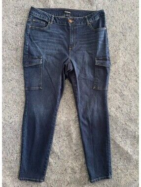 d.jeans Women's Plus Size Cargo Jeans - Size 14W